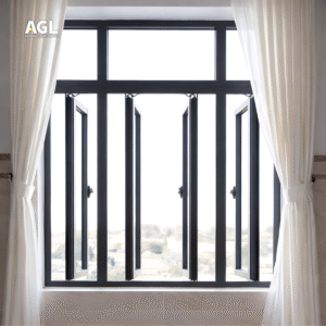 Cửa sổ mở quay 4 cánh hệ AGL Plus 3 22 1