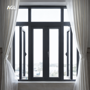 Cửa sổ mở quay 4 cánh hệ AGL Plus 4 31