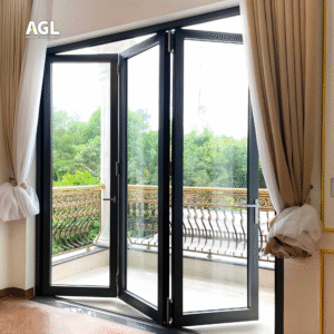Cửa đi xếp trượt 3-6 cánh hệ AGL Plus 8 xep truot
